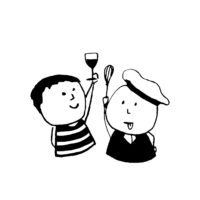 Dessin Galopins fond blc